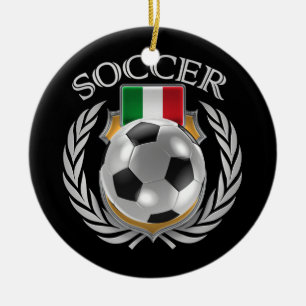 Fläkten för italienfotboll 2016 utrustar julgransprydnad keramik
