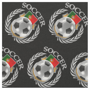 Fläkten för Portugal fotboll 2016 utrustar Tyg