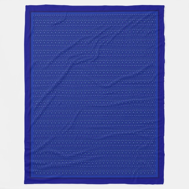 Fläktfilé över Cobalt Blue Fleece Blanket (Framsidan)
