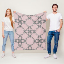 Fläktfilt av arten Baroque prydental Silver mönste