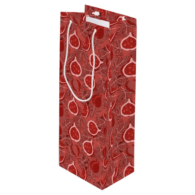 Fläktfrukt, röd, vacker, mönster (Framsidan Vinklad)