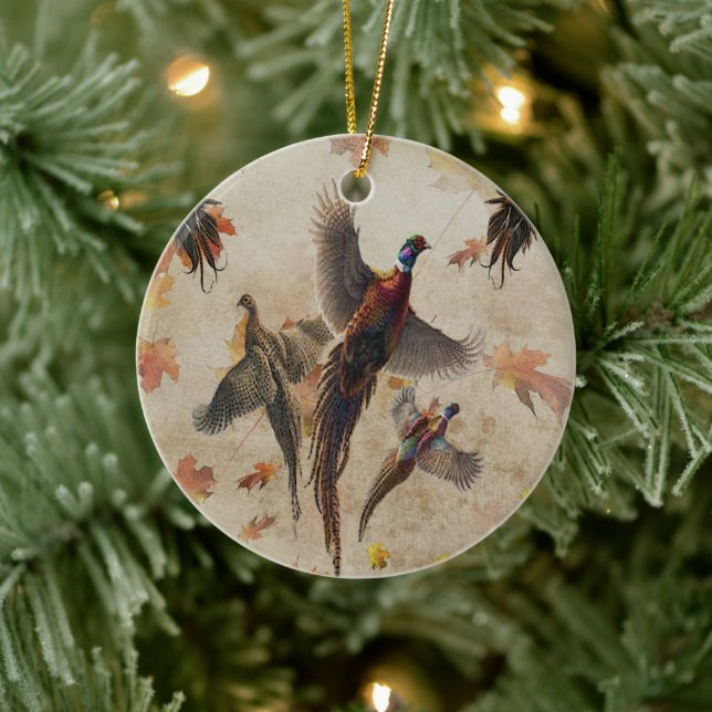 Fläkttekonst poster akryltrycktriptyk k julgransprydnad keramik (Träd)