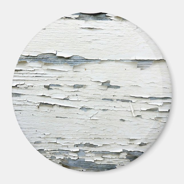Flaky Paint Large Round Magnet (Framsidan)