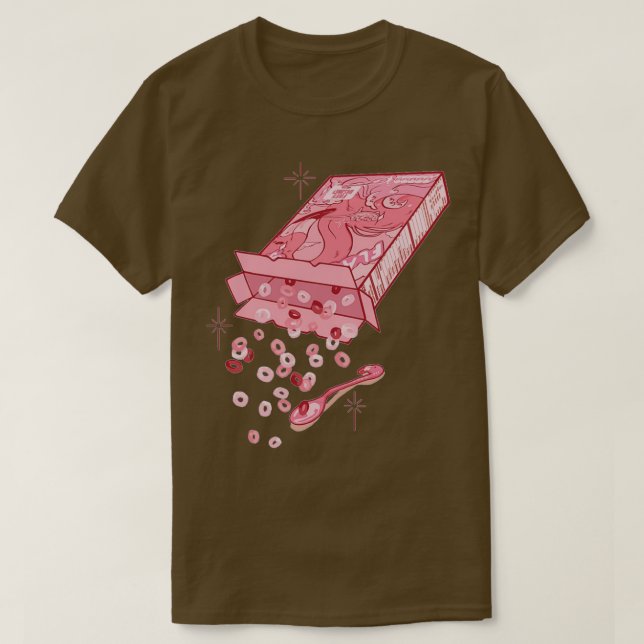 Fläm Flam Cereal Box Merch T Shirt (Design framsida)