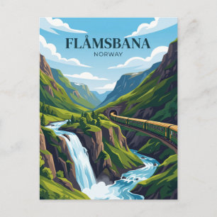 Flåm järnväg (Flåmsbana) Norge Vykort