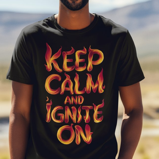 Flama Behållans Lugn och ignorera på T Shirt (Skapare uppladdad)