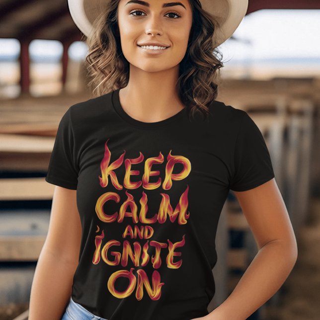 Flama Behållans Lugn och ignorera på T Shirt (Skapare uppladdad)