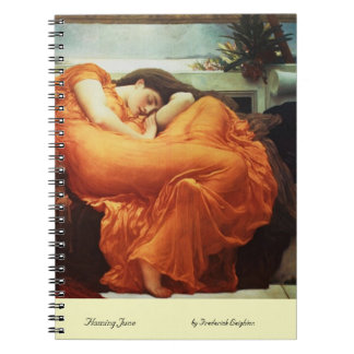 Flama juni av Frederick Leighton Notebook Anteckningsbok