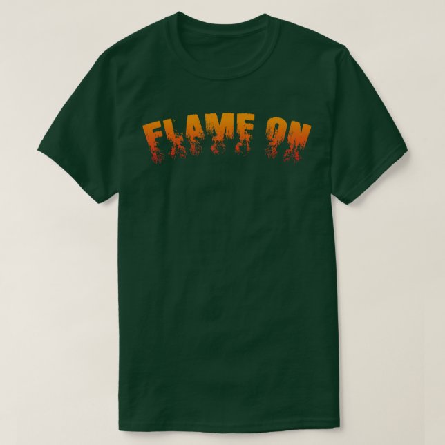 Flama på t shirt (Design framsida)