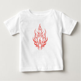 Flamande andlit | Tribal eld silhuettkonst T Shirt