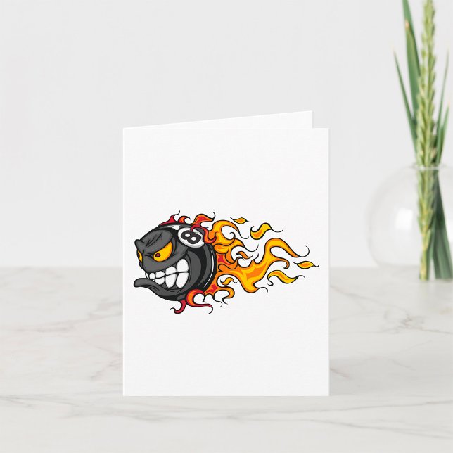 Flamande åtta Boll Kort (Skapare uppladdad)