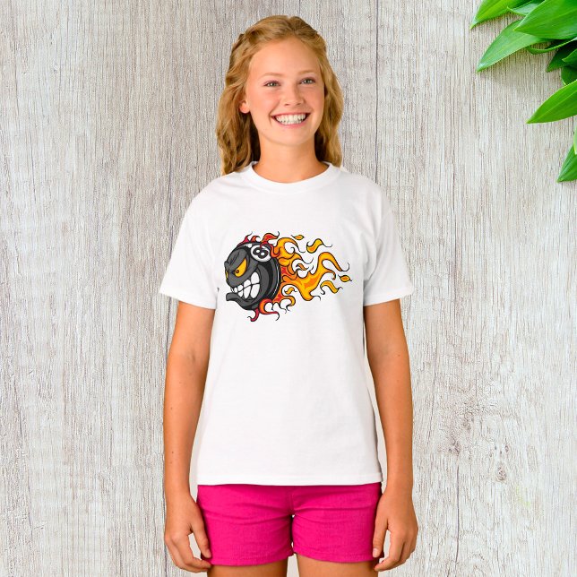 Flamande åtta Boll T Shirt (Skapare uppladdad)