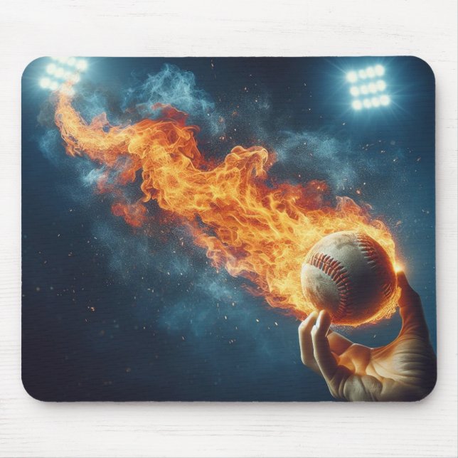 Flamande Baseball Mouse Pad Musmatta (Framsidan)