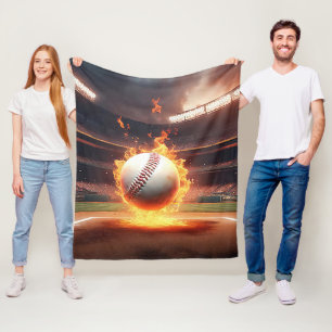 Flamande baskeboll i Stadium Fleecefilt