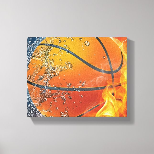 Flamande basket canvastryck (Framsida)