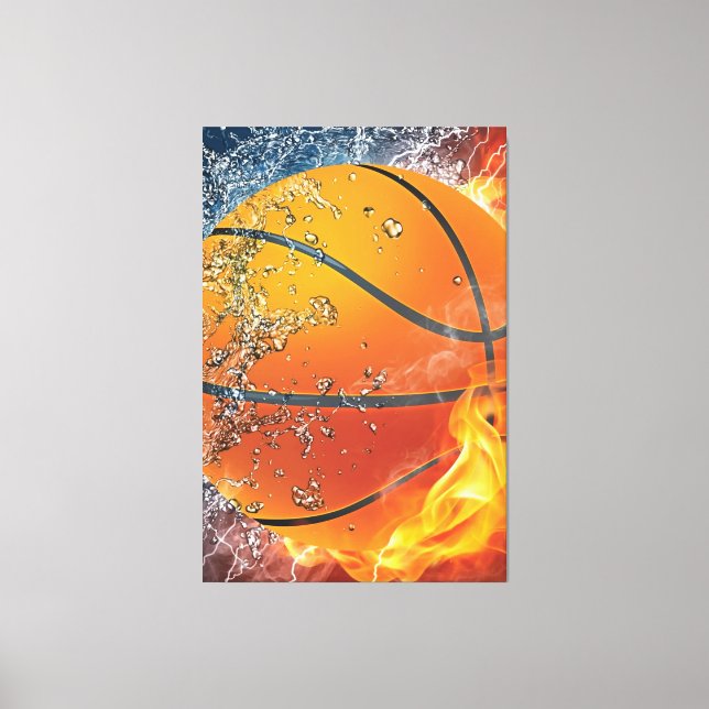 Flamande basket canvastryck (Framsida)