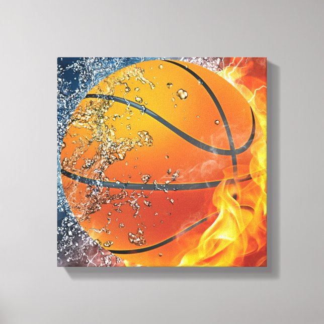 Flamande basket canvastryck (Framsida)