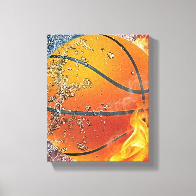 Flamande basket canvastryck (Framsida)
