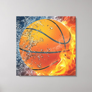 Flamande basket dekorativ kudde canvastryck