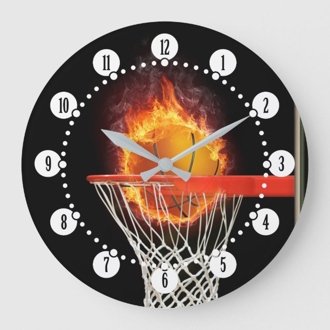 Flamande basket | Idrottsgåvor Stor Klocka (Framsida)