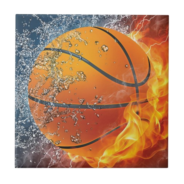 Flamande basket kakelplatta (Framsidan)