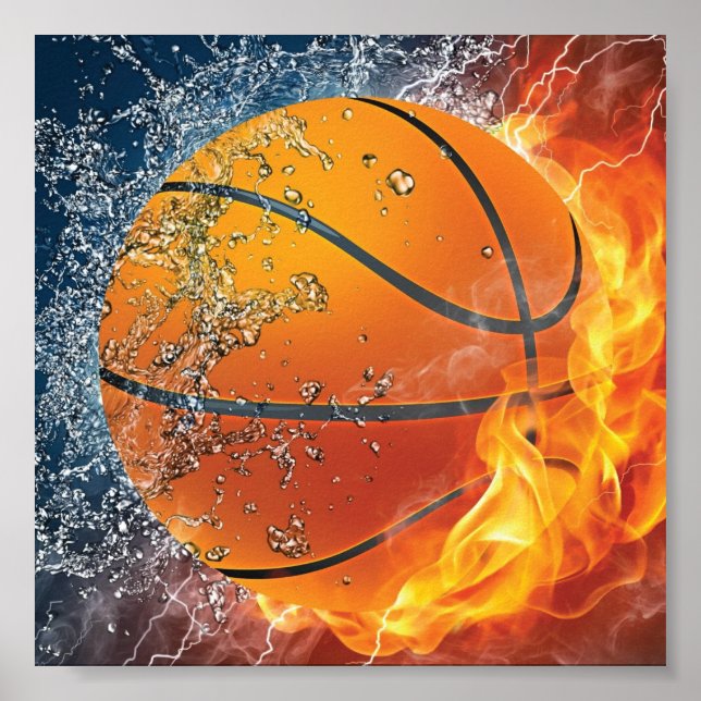 Flamande basket poster (Framsidan)