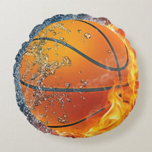 Flamande basket rund kudde