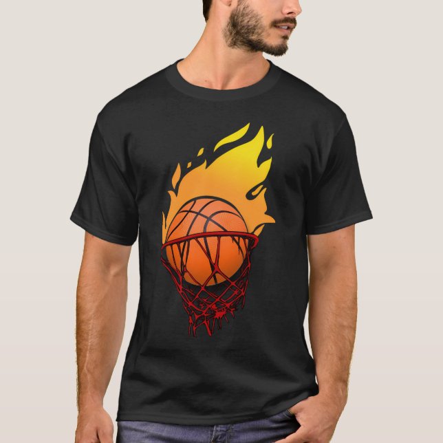 Flamande basket t shirt (Framsida)