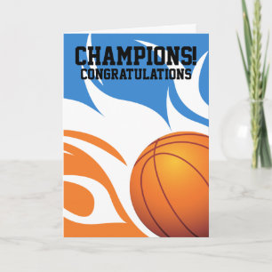 Flamande Basketball B&O-Grattis-kort Kort