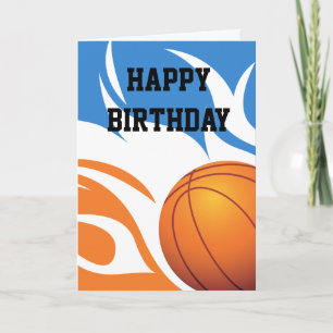 Flamande Basketball Blue och Orange Kort