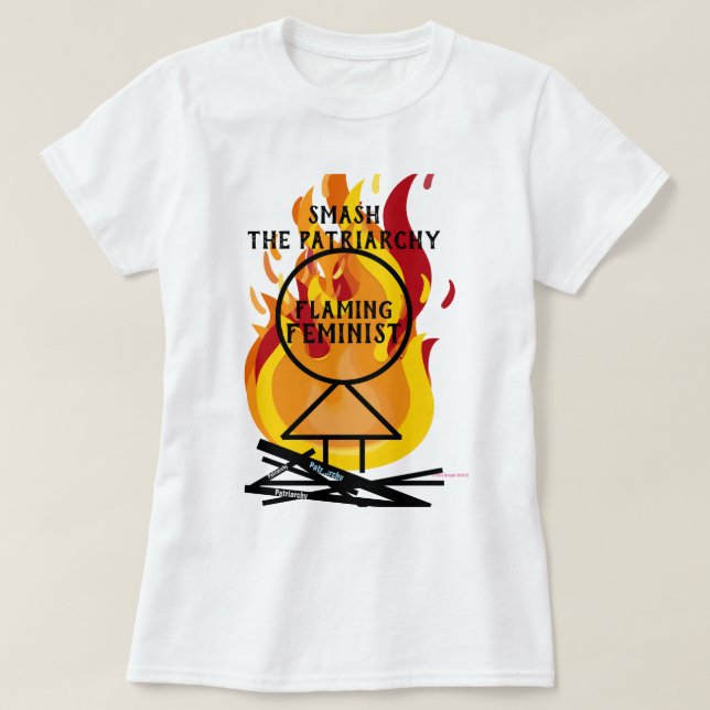 Flamande feminist Sash the Patriarchy RBG 15 T Shirt (Design framsida)