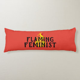 Flamande feministisk RBG Feminism Flames 20 Kroppskudde