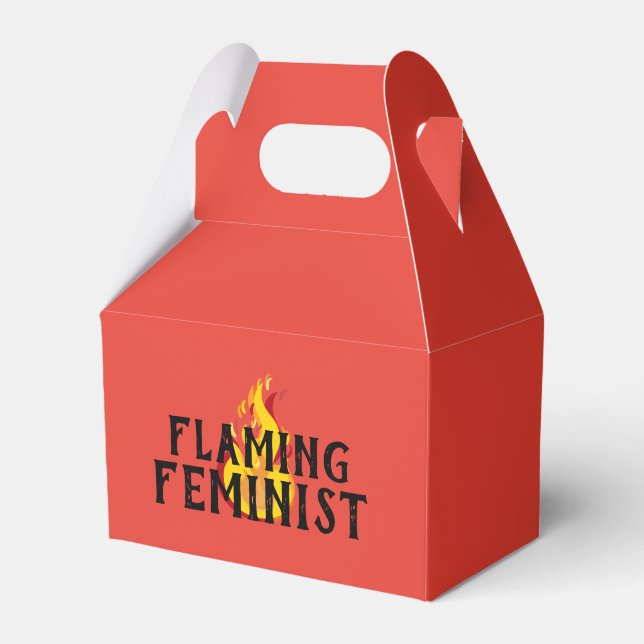Flamande feministisk RBG Feminism Flames 20 Presentaskar (Framsidan Sidan)