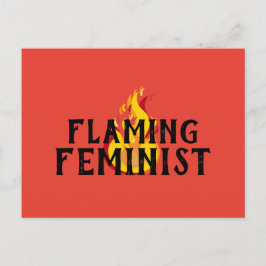 Flamande feministisk RBG Feminism Flames 20 WM Vykort