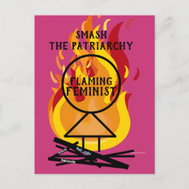 Flamande feministisk utplåning av patriarkin 15 vykort