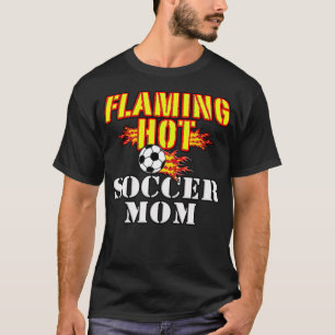 Flamande Hett Beboare Mamma basketbolllagets gåva T Shirt