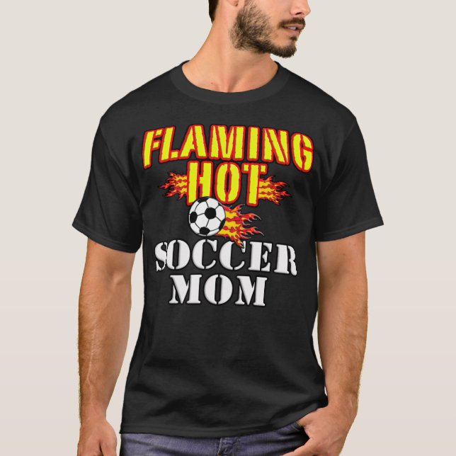 Flamande Hett Beboare Mamma basketbolllagets gåva T Shirt (Framsida)