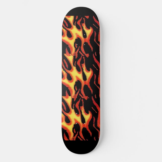 Flamande Hett Mini Skateboard Bräda 18,5 Cm (Framsida)