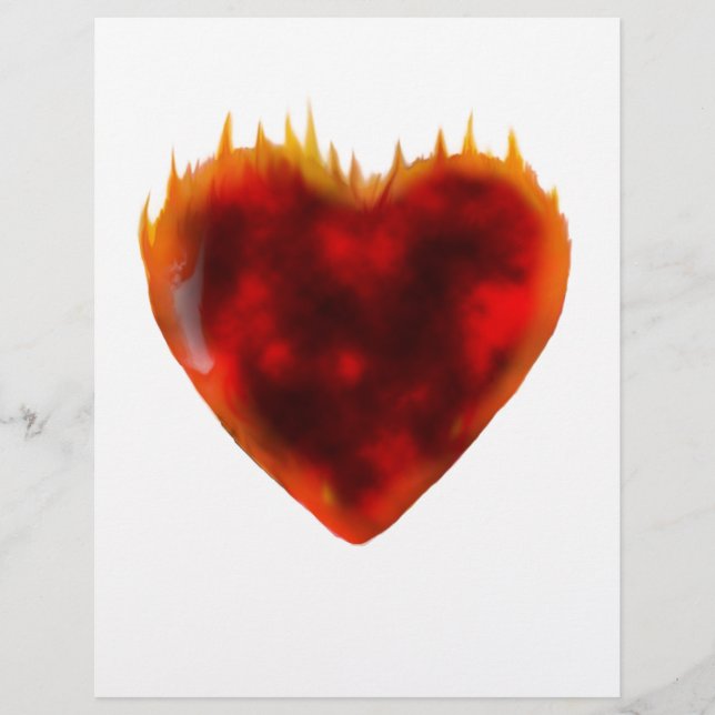 Flamande hjärta (Framsida)