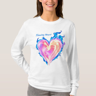 Flamande hjärta t shirt