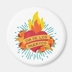 Flamande hjärtsjukdom de los Muertos Magneter