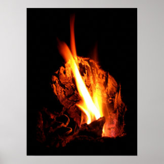 Flamande ihålig poster