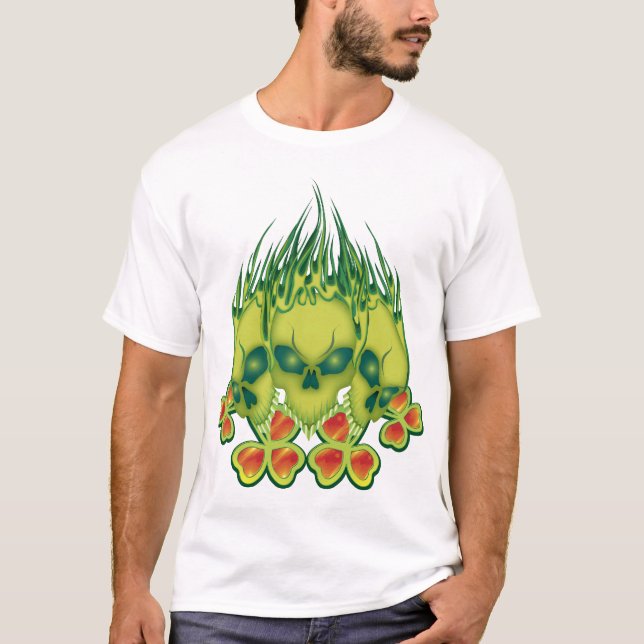 Flamande irländska Döskallar Tee Shirt (Framsida)