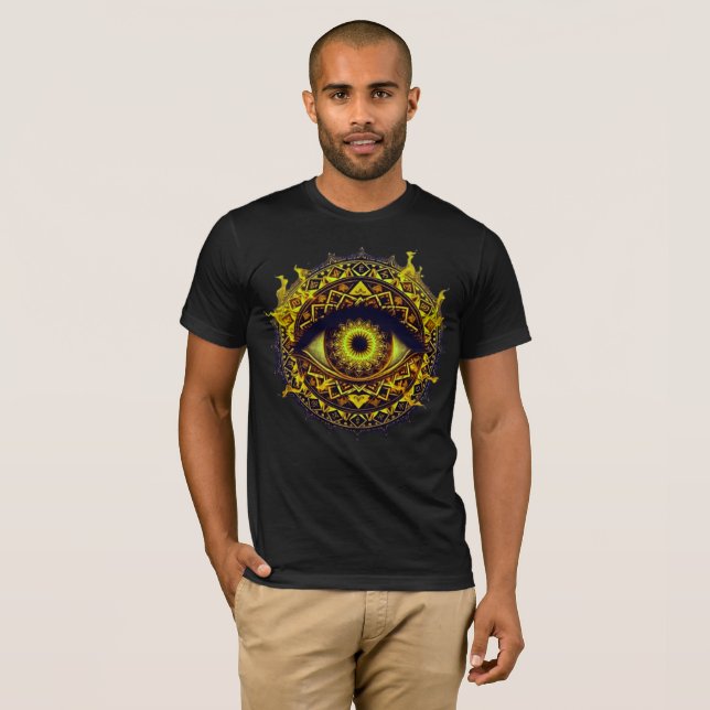 Flamande Öga T-Shirt - ignorera din själ (Hel framsida)