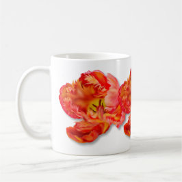 Flamande Orange Parrot Tulip Digital Art Kaffemugg