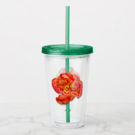 Flamande Orange Parrot Tulip Digital Art Take Away Mugg