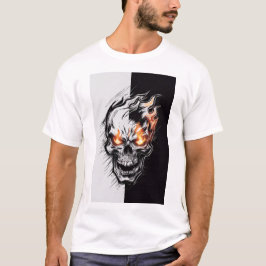 Flamande skal - gotisk design t shirt