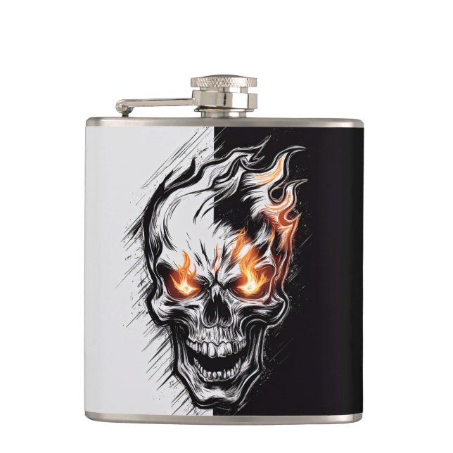 Flamande skal - Metall Engrating Art #4 Fickplunta (Framsidan)