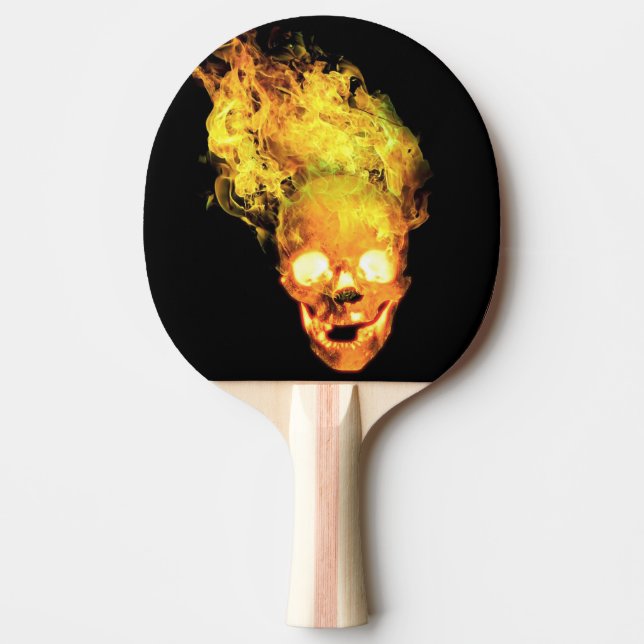 Flamande Skullbrand Pingisracket (Framsidan)