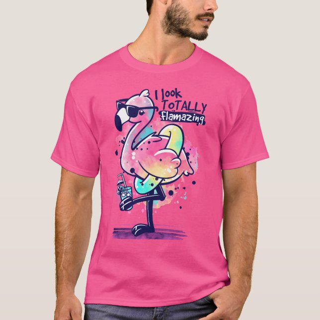 Flamazing Flamingo T Shirt (Framsida)